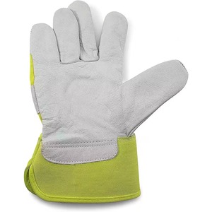 Gants de sécurité en cuir de vachette de qualité supérieure, résistants à l'abrasion, pour travaux lourds, travailleurs du bâtiment, manutention, sports de plein air - Product Image 2