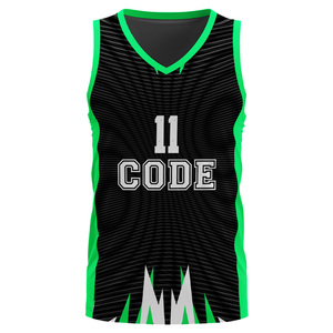 Ensemble de maillot de basket-ball réversible sans manches personnalisé de haute qualité, à séchage rapide, en maille respirante, avec impression lumineuse et antibactérienne - Product Image 4