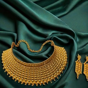 Latets Arrival <b>Necklace</b> <b>Earrings</b> <b>Set</b> with 22K <b>Gold</b> Plated Trendy Style <b>Necklace</b> <b>Earrings</b> <b>Set</b> for Sale by Exporters - Product Image 1