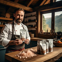 Sal del Himalaya Rosa Claro Orgánica Certificada por HACCP, Gránulos Finos y Gruesos, Empaque Personalizado, Rica en Vitaminas, Minerales y Energía