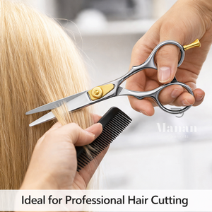 Tijeras de Peluquería Profesionales de 6.5 Pulgadas, Acero Inoxidable, Afiladas, para Cortar el Cabello, para Diestros, Mango Mediano, para Salón de Belleza - Product Image 6