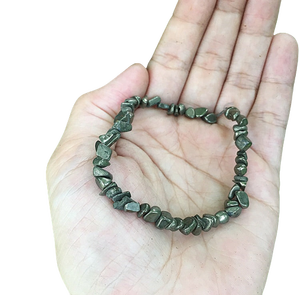 Chip <b>Bracelet</b> Natural Pyrite Chip <b>Bracelet</b> <b>Crystal</b> Stone Chip <b>Bracelet</b> Gemstone Women Colorful Natural <b>Crystal</b> - Product Image 3