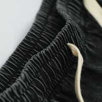 Shorts amples vintage en coton délavé à l'acide pour homme, taille élastique avec cordon de serrage, décontractés, pour l'été