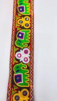 Ribete de encaje suave con bordado de lentejuelas de espejo de múltiples hilos, 80 mm, a la moda, Dhupian, color personalizado, ofertas para chaquetas indias y pakistaníes