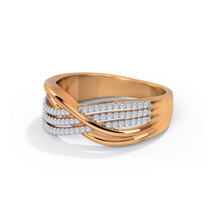 Anillo de Diamante Cultivado en Laboratorio con Certificación IGI, Alta Calidad, Oro Rosa de 10k/14k, Anillo de Compromiso para Mujer, Ideal para Fiestas - Product Image 2