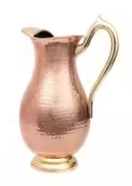 Olla/Tetera de Cobre Clásica Hecha a Mano de Alta Calidad con Tapa de Vidrio y Asa, Ecológica, con Logotipo Personalizado, Solo Lavado a Mano - Product Image 3