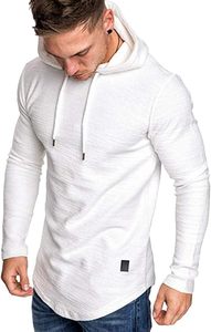 T-shirt décontracté d'hiver pour homme GLOBAL EDGE à manches régulières, col à capuche, doublure en tissu polaire polyester/coton, teinture de vêtement, séchage rapide - Product Image 2