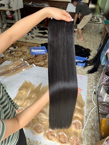 Vente en gros vendeurs de cheveux vierges 12A os droit vietnamien double tirage cuticule alignée paquets de cheveux humains 100% bruts vierges - Product Image 3