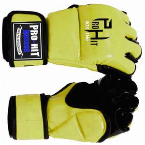 Gants de combat en cuir de qualité professionnelle Gants de combat MMA pour adultes Nouveaux gants MMA demi-doigt de haute qualité pour hommes - Product Image 2