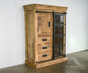 Nouvelles armoires industrielles Armoires de salon industrielles en bois massif Buffet de ferme Meubles de chambre à coucher avec armoires - Product Image 3