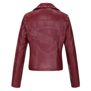 แจ็กเก็ตหนังสำหรับผู้หญิงแจ็กเก็ตหนัง2025สไตล์ใหม่ - Product Image 2