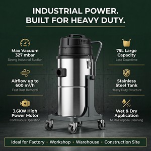 <span class=keywords><strong>Aspirateur</strong></span> industriel HEPA 3 moteurs 3,6 kW, extracteur de poussière à <span class=keywords><strong>jet</strong></span> pulsé, nettoyage par filtre, 220-240V, humide/sec, pour le ponçage du béton - Product Image 1