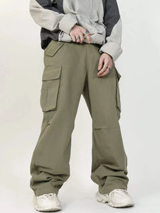 Pantalones de hombre de material de algodón éxito de ventas pantalones cargo hombre ropa de trabajo pantalones últimos diseños pantalones cargo tendencia hombre OEM - Product Image 3