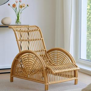 Muebles modernos de ratán para exteriores Diseño minimalista cómodo con acabado liso para casas de campo Hoteles Parques y villas - Product Image 3