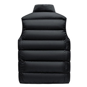 Gilet à bulles brillant sans manches Veste doudoune imperméable d'hiver pour homme Gilet moulant respirant et léger OEM avec logo personnalisé - Product Image 3