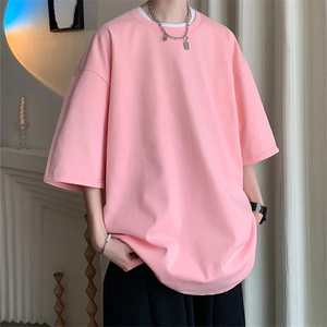 เสื้อยืดสำหรับผู้ชายเสื้อยืดสตรีทแวร์โอเวอร์ไซส์เปล่าสำหรับผู้ชาย - Product Image 4