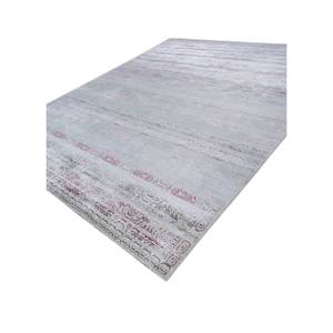 Tapisserie sur mesure en viscose tissée à la main Sile Ivory HPV-13015, tapis personnalisable - Product Image 2