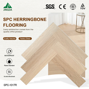 Plancher flottant SPC à clic en chevrons de 28 mil, résistant aux rayures, 7 mm, <span class=keywords><strong>beige</strong></span>, non toxique, facile à installer pour usage résidentiel et commercial - Product Image 6