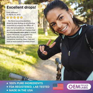 Gotas KETO de etiqueta privada OEM con cetonas exógenas BHB para pérdida de peso Keto Suplemento de dieta cetogénica Quemador de grasa mejorado - Product Image 6