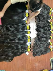 Extensions de cheveux vietnamiennes à donneur unique de la plus haute qualité Prix de gros Extension en vrac droite naturelle Luxe prêt à expédier - Product Image 4