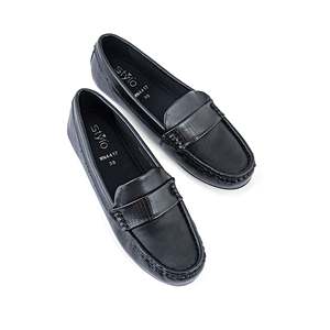 Pull Mocassin Noir Femme WN4417 - Product Image 1