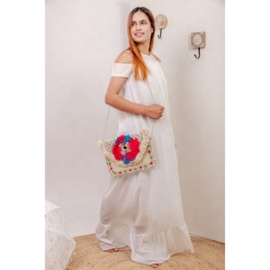 LW Vintage <b>Summer</b> Beaded Purse Single Strap Woven Handmade Ladies Beach <b>Bag</b> with Zip Closure Portable Cross Body Gift <b>Bag</b> - Product Image 2