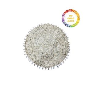 Round Handwoven Rattan <b>Dinner</b> Plate Charger Rattan Charger Plate With Superior Texture And Smooth Finish Ideal For Hotel - Product Image 6