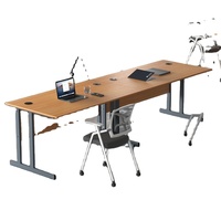 Poste de travail modulaire moderne en gros avec cloison, bureau informatique pour personnel d'entreprise, pour 2 à 4 personnes, pour salle commerciale
