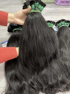 ¡Gran venta! Paquete de cabello crudo sin procesar 100% Extensiones de cabello humano vietnamita Paquete de cabello a granel al por mayor de fábrica - Product Image 2