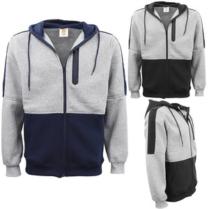 Qualité supérieure 100% coton uni 1/4 sweat à capuche unisexe zippé hommes hiver surdimensionné poids lourd avec broderie de logo personnalisé - Product Image 4