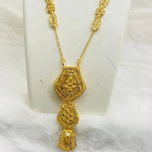 Vintage 18K Copper <b>Earrings</b> Floral Pattern 24K <b>Gold</b>-Plated Imitation Jewelry <b>Set</b> Made in India France USA Fashion Accessory - Product Image 1