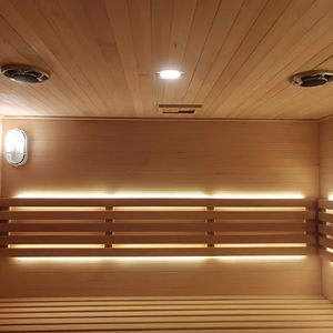 Fabrieksgroothandel Traditionele Buitensauna voor 2 Personen, Draagbare Droge Stoomsauna van Hout met Bluetooth-muziek - Product Image 4