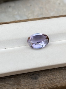 หินแทนซาไนต์หลายสีแฟนซีรูปวงรีหินซูไซต์ธรรมชาติไม่ร้อน5.83กะรัต Loupe สะอาดได้รับการรับรอง - Product Image 2