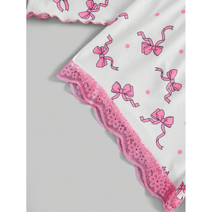 Nouveau modèle Deux pièces de qualité supérieure Logo et taille personnalisés Style décontracté 100% coton Ensemble t-shirt court pour femmes - Product Image 5