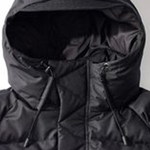 Chaqueta de Invierno Personalizada para Hombre, Resistente al Viento y al Agua, de Color Sólido, Acolchada de Lona y Algodón, con Cuello Alto y Forro Polar - Product Image 3