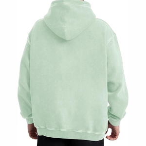 Sudadera con capucha de algodón 100% de alta calidad para hombre, logotipo personalizado, lavado ácido y teñido liso, ajuste de gran tamaño para invierno, patrón de impresión con capucha - Product Image 2