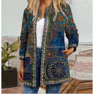 100% Cotton Handmade Kantha Áo Khoác Mới Thời Trang Mùa Đông Cô Dâu Áo Choàng Cutwork Bohemian Hippie Phong Cách Phụ Nữ Giản Dị Của Áo Len - Product Image 4