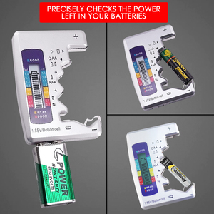 Durable and Pocket Size <b>Battery</b> Tester Checker for C D N AA AAA <b>9V</b> 1.5V - Product Image 2