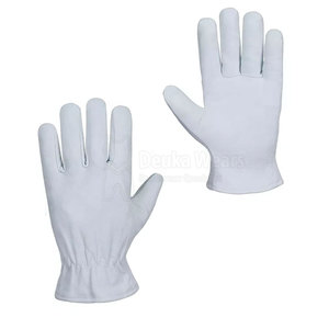 ถุงมือทำงานหนังแท้แบบสั่งทำพิเศษ พร้อมสายรัดข้อมือยืดหยุ่น ระบายอากาศได้ดี ป้องกันมือสำหรับคนขับรถ บริการ OME ขายส่ง - Product Image 1