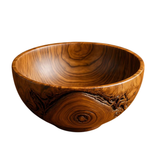 Handcrafted Natural Acacia <b>Mango</b> <b>Wooden</b> Serving <b>Bowl</b> For Kitchen & Dining Eco-Friendly Round Salad <b>Bowl</b> For Home Restaurant Use - Product Image 2