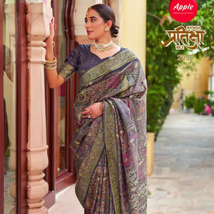 Vibrant Superbe Pratiksha Koth Saree Rich Pallu Motifs tissés à la main Imprimer Unique Indien Pakistanais Vêtements pour Mariages Festivals - Product Image 1