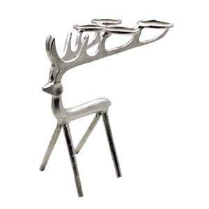 Sculptures de cerfs en aluminium décoratives pour la maison Figurines abstraites blanches finies pour la maison Décoration de salon Sculpture de bureau - Product Image 5