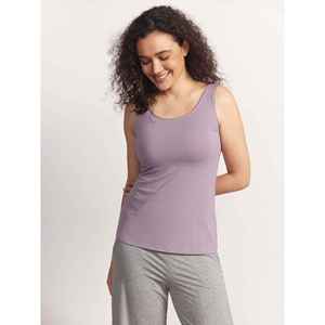 Camiseta sin mangas de punto premium personalizada para mujer, de bambú acanalado suave - Product Image 1