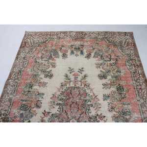 Turkish Large Rug, 5.1x8.7 ft Vintage Rug, <b>Brown</b> Moroccan <b>Wool</b> Rug - Product Image 5