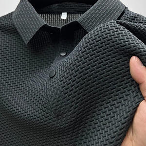 Polos de algodón de alta calidad para hombre, polos de Golf con logotipo personalizado, jersey de gran tamaño, camisetas de punto en blanco de Color sólido de manga corta - Product Image 2