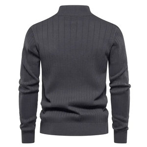 Usine en gros 100% coton demi-fermeture éclair sweats plaine teint personnalisé respirant confortable polaire pour l'hiver - Product Image 2