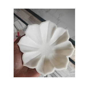 Cuenco de mármol decorativo de lujo, centro de mesa de piedra natural elegante hecho a mano para mesa de comedor, ensalada de frutas, uso de cocina - Product Image 4