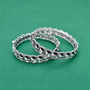 Bracelets ouvrables de la dernière conception du marché avec placage oxydé - Product Image 1