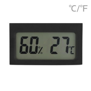 เครื่องวัดอุณหภูมิแบบดิจิตอลพร้อม ° ซี/ ° เครื่องวัดอุณหภูมิและความชื้นแบบมินิ LCD รุ่น F Switch สำหรับตู้, ห้อง, คลังสินค้า - Product Image 1