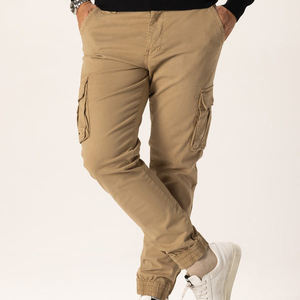 Pantalones Largos Casuales de Lona para Hombre, Ecológicos, Lavado Oscuro, Corte Holgado, con Cordón, Tallas Grandes, Multicolores, para Exteriores - Product Image 5